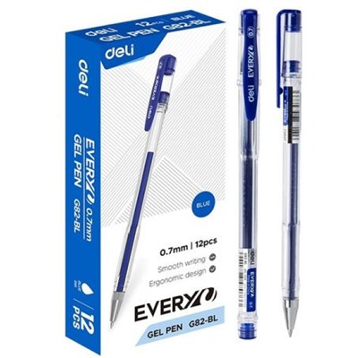 Ручка гелевая EveryU EG82-BL 0.7 мм синяя (1941826) Deli