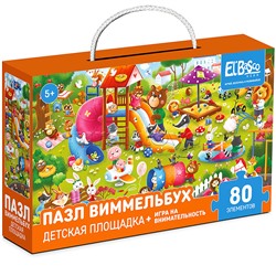 Пазл 80 "Детская площадка" Виммельбух