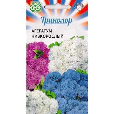 Агератум Триколор низкорослый смесь (Код: 85644)