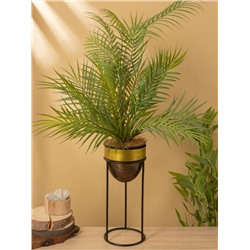 Кашпо на подставке «Золотое руно», 16.5×16.5×35.5 см, железо