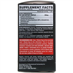 Nutrex Research, Lipo-6 Black, ультраконцентрат, 30 черных капсул