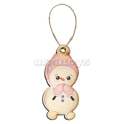 Набор новогодних украшений "Малыш снеговик" (7,5 см х 9шт) в коробке