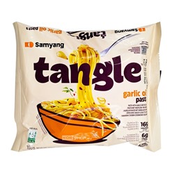 Паста б/п с чесночно-масляным соусом Tangle Garlic Oil Pasta Samyang, Корея, 100 г. Срок до 08.04.2026. АкцияРаспродажа