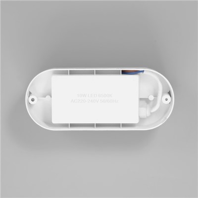 Светильник «Овал» LED 10 Вт IP65 белый 6.8×6.8×17 см