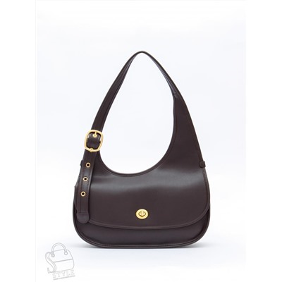 Сумка женская кожаная 1079M coffee Polina&Eiterou  в Новосибирске