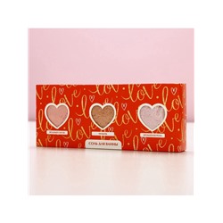 Соль для ванны Love, 3×100 г, Чистое счастье