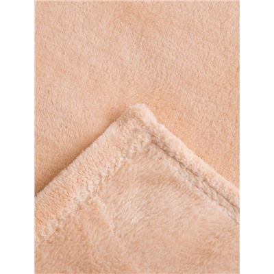 Плед «Этель», 150×200 см, корал-флис, бежевый