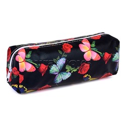 Пенал-косметичка Butterfly, 19х7х4 см, на молнии, ПВХ, ассорти 5 дизайнов, ОПП-упаковка
