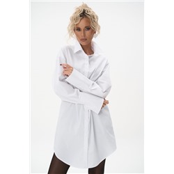 Платье – рубашка Пэрис (белый)