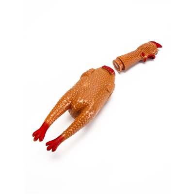 Игрушка для собак «Задумчивая курица», 28 см, пищащая, цвет МИКС