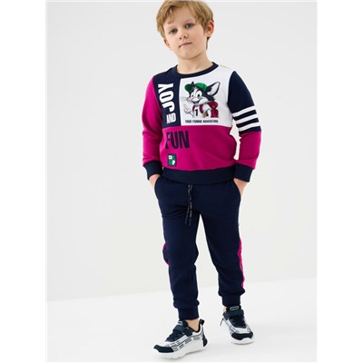 Комплект текстильный для мальчиков: брюки, толстовка