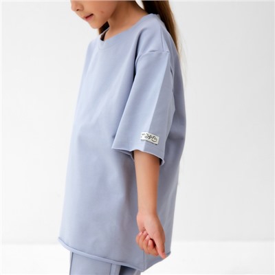 Футболка детская KAFTAN, размер 32 (110-116 см), серая