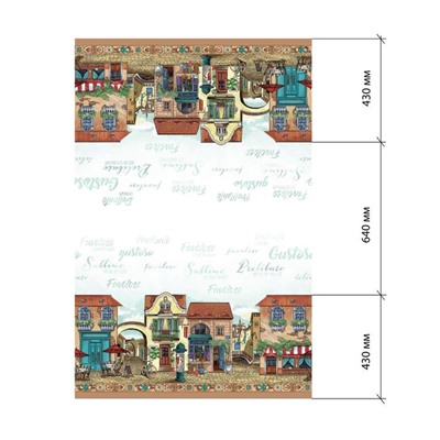 Скатерть «Этель» Италия 110×150 см, 100% хлопок, саржа 190 г/м²