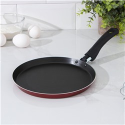 УЦЕНКА Сковорода блинная 22 см, Доляна, антипригарное покрытие, пластиковая ручка