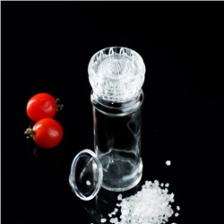 Мельница для специй, пластиковый механизм, 115 мл (45-80 гр), цвет прозрачный