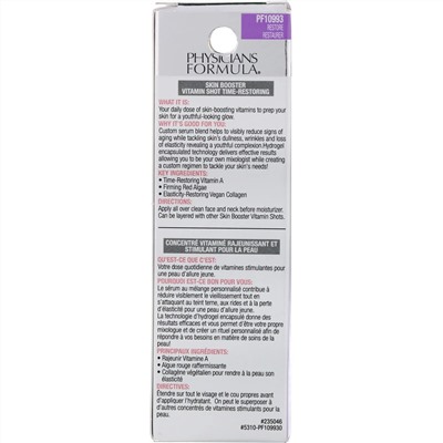 Physicians Formula, Skin Booster Vitamin Shot, Time-Restoring, 1 fl oz (30ml)