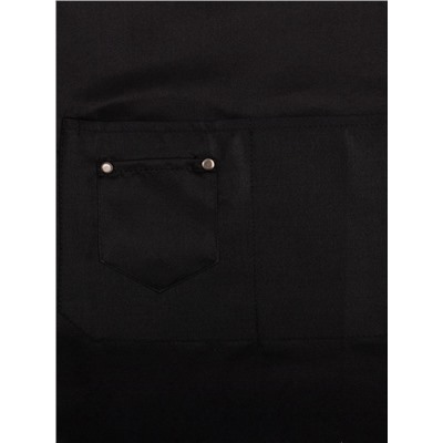 Фартук «Этель. Стиль», чёрный, 70×80 см, 80% п/э, 20% хлопок