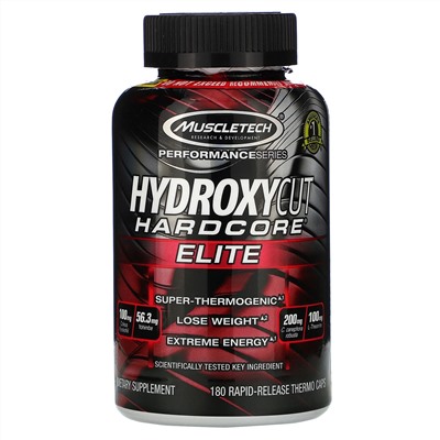 Hydroxycut,  Performance Series, Hydroxycut Hardcore Elite, 180 Rapid-Release Thermo Caps