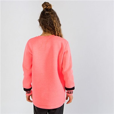 1383 роз Свитшот утепленный для девочек (134-164)