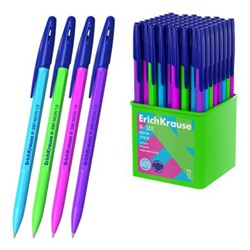 Ручка шариковая 1.0мм R-301 Stick Neon синяя 63069 ErichKrause
