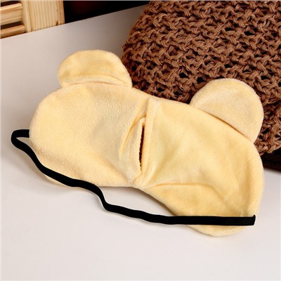 Подушка для путешествий на шею «Мишка», с маской для сна