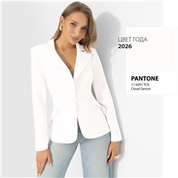 Жакет приталенного силуэта, Шоу-показ (роскошный белый)