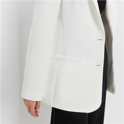 Пиджак женский MINAKU: Classic, размер 42, белый