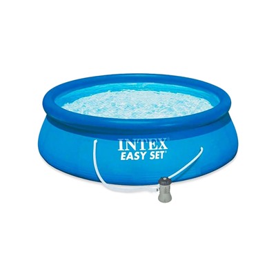 Бассейн надувной INTEX Easy Set 28142, 396×84 см, фильтр-насос, круглый