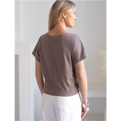 Нарядная футболка с блестящим принтом