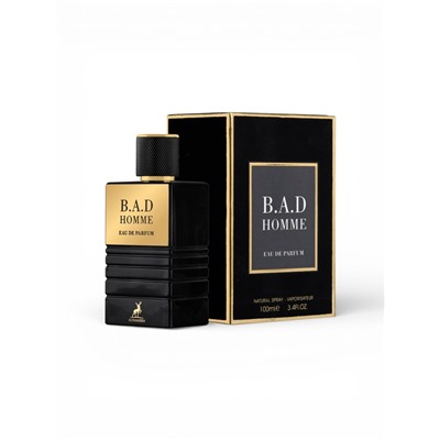 Парфюмерная вода мужская B.A.D. HOMME, 100 мл (мотив Carolina Herrera Bad Boy)