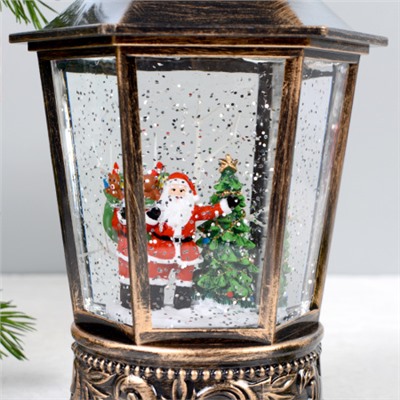 Светильник настольный новогодний 12х11х26 см / NG206-9 /уп 12/ музыкальный