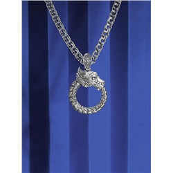 Подвеска из чернёного серебра родированная 925 пробы П-0050о