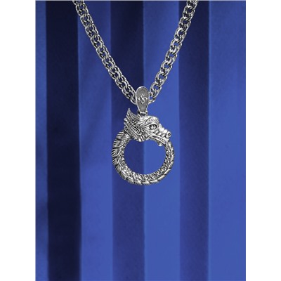 Подвеска из чернёного серебра родированная 925 пробы П-0050о