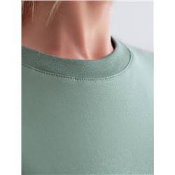 Футболка с принтом свободная эластичная из премиального хлопка