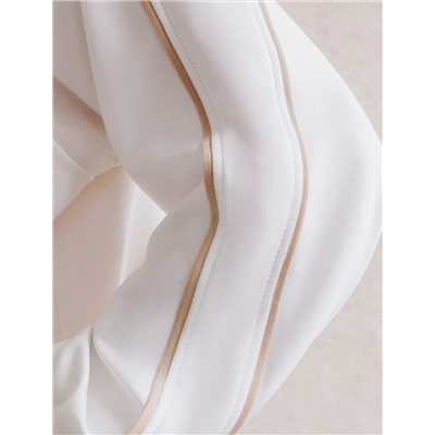 Свободный бомбер с лампасами на молнии из петельчатого футера двухнитки с эластаном