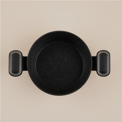 Кастрюля SL Home, d=20 см, h=8.8 см, индукция, с эмалированным покрытием, алюминий, чёрная