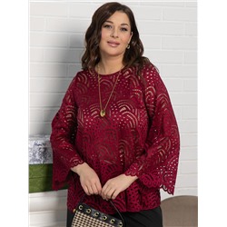 Блуза Лунная ночь (бордовая) Б15071-30М