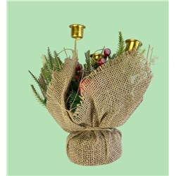 Подсвечник для 3-х свечей, высота 26см