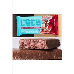 Батончик Sportberry глазированный Кокос Клубника 40г ЭКОПРОДУКТЫ, 1185177