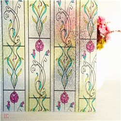 Витражная самоклеющаяся пленка Film c тиснением P005-1,  2х0,60 м