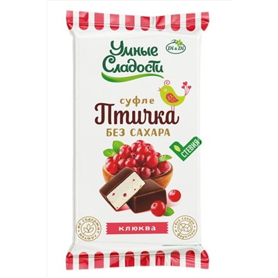 Суфле нежное "УмСладости" "Птичка умная" клюква 215г ЭКОПРОДУКТЫ, 1183433