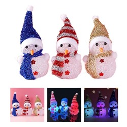 Игрушка светящаяся "Снеговик" 10см