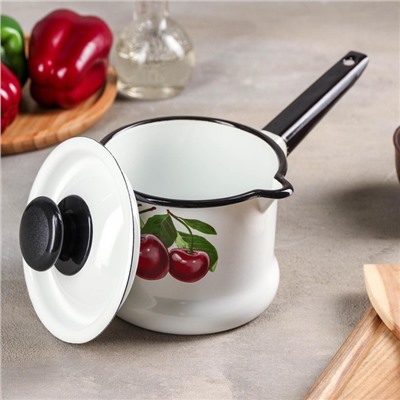 УЦЕНКА Ковш 1 л «Вишневый сад» (белый)