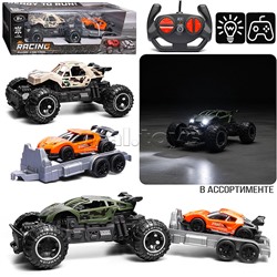 Машина "Вездеход с прицепом 5" р/у, 27 MHz, в коробке