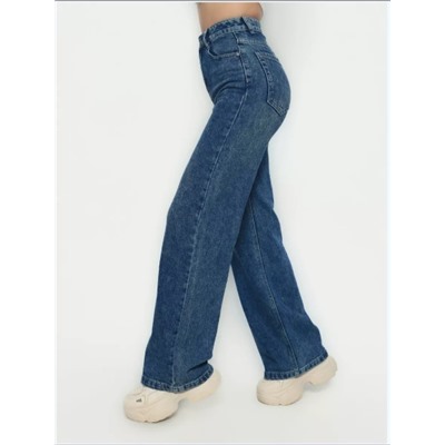 Джинсы трубы широкие палаццо прямые