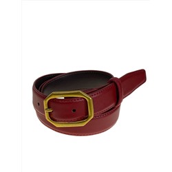 Ремень женский из искусственной кожи , цвет  бордовый