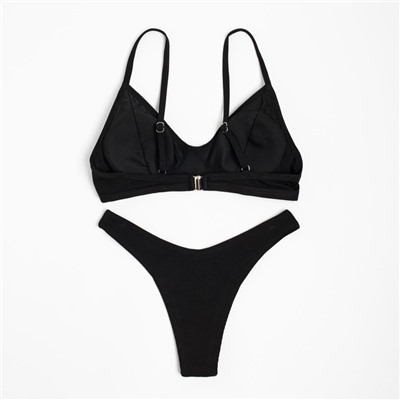 Купальник раздельный бельевой женский MINAKU, размер 44, чёрный