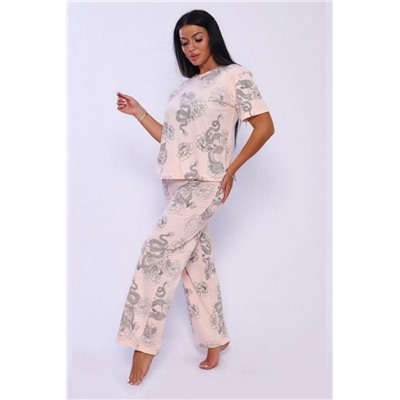 933 Пижама Драконы (Розовый)