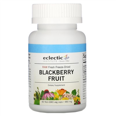 Eclectic Institute, Blackberry Fruit, 480 mg, 90 Non-GMO Veg Caps