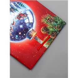 Пакет подарочный новогодний ламинированный, «Шар», 18×10×22.3 см